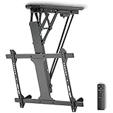 Xantron® DEHA-600E TV Deckenhalterung Elektrisch Klappbar Neigbar / 32-70 Zoll Deckenhalterung für Fernseher/Monitor Deckenhalterung/TV Halterung - inkl. Montagematerial & Fernbedienung